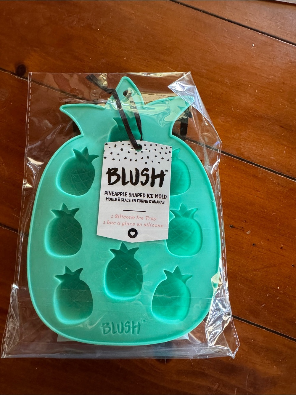 Blush Pineapple Silicone Ice Tray - Teal Green